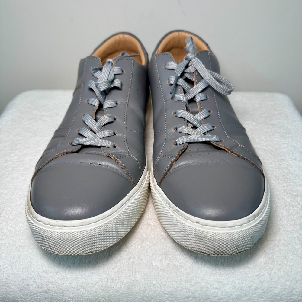 GREATS BROOKLYN Mens Royale‎ Ash Grey Leather Low Top Sneakers US 12